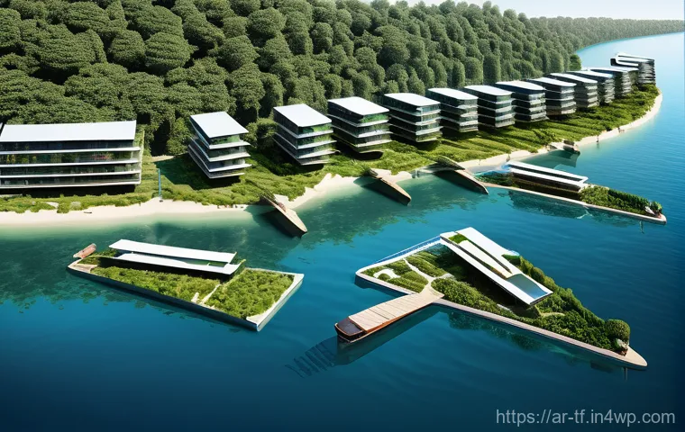 플로팅 시티의 지역 경제 활성화 방안 - **A breathtaking luxury tourist experience within a floating city. Imagine elegant floating resorts ...