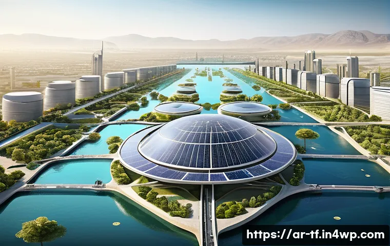 플로팅 도시 개발을 위한 정책 권장 사항 - A futuristic floating cityscape designed with integrated sustainable infrastructure, showcasing adva...